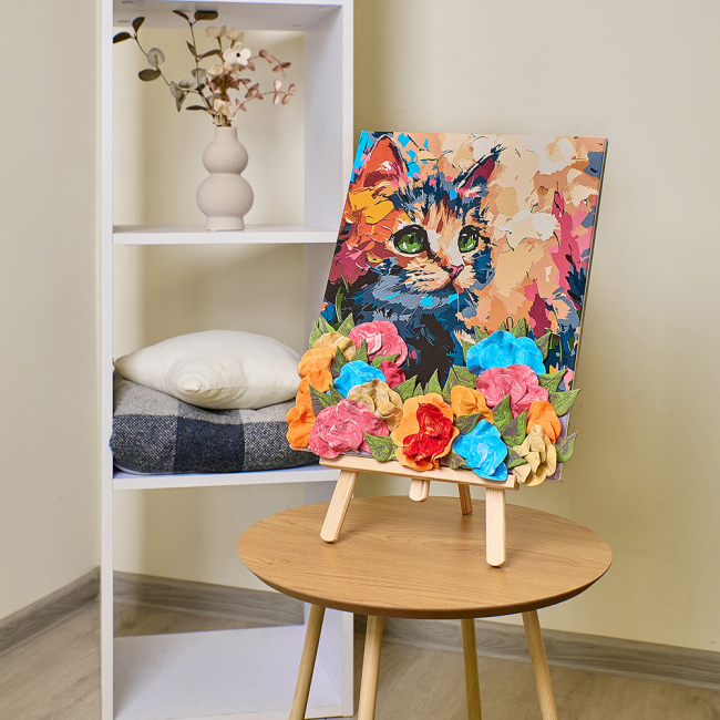 Товары для рисования - Картина по номерам ОКТО Пушистый котик (30003)#4