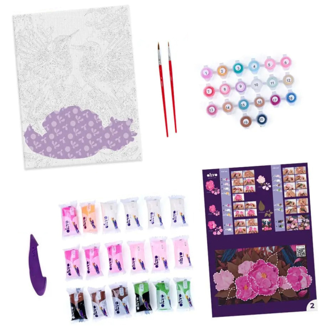 Товары для рисования - Картина по номерам ОКТО Изящный колибри (30004)#2