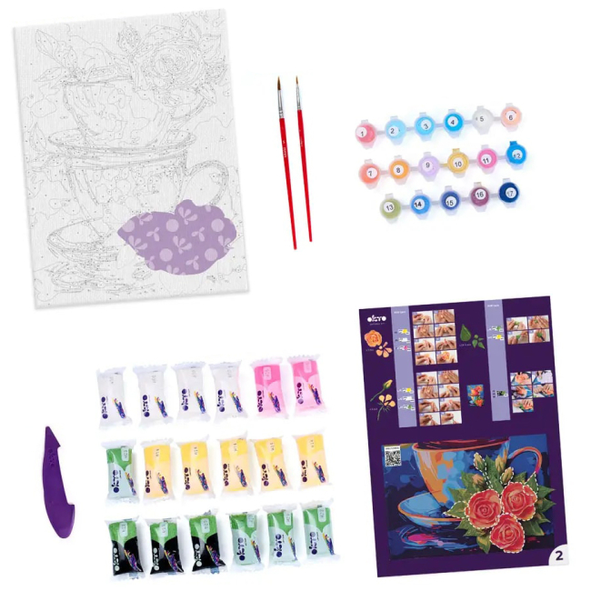 Товари для малювання - Картина за номерами ОКТО Таємниця чаювання (30005)#2