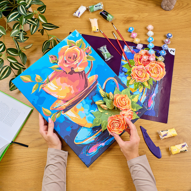 Товари для малювання - Картина за номерами ОКТО Таємниця чаювання (30005)#3