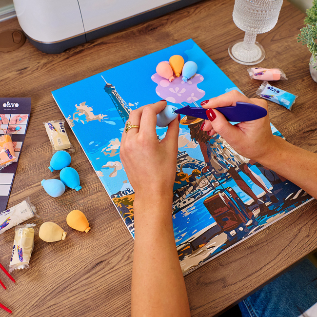 Товари для малювання - Картина за номерами ОКТО Вітання з Парижу (30006)#3