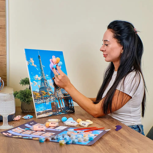 Товари для малювання - Картина за номерами ОКТО Вітання з Парижу (30006)#4