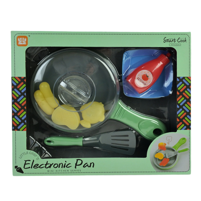 Дитячі кухні та побутова техніка - Ігровий набір Shantou Jinxing Пательня зелена (LD-661A/B/2)#2
