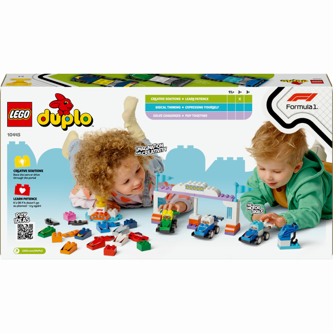 Конструктори LEGO - Конструктор LEGO DUPLO Автомобілі для перегонів і пілоти команд Формули-1 (10445)#3