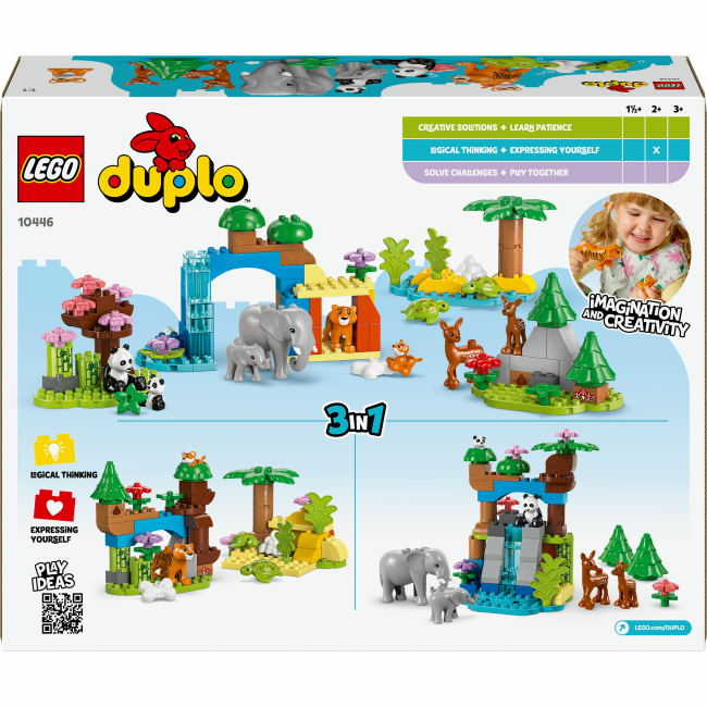 Конструкторы LEGO - Конструктор LEGO DUPLO Семейства диких животных 3-в-1 (10446)#3