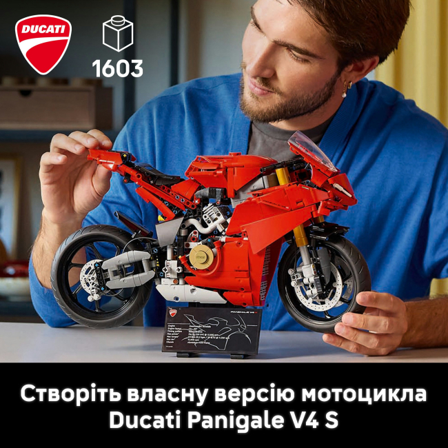 Конструкторы LEGO - Конструктор LEGO Technic Мотоцикл Ducati Panigale V4 S (42202)#5