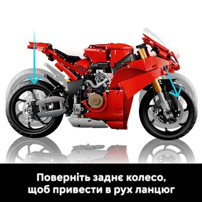 Конструкторы LEGO - Конструктор LEGO Technic Мотоцикл Ducati Panigale V4 S (42202)#8