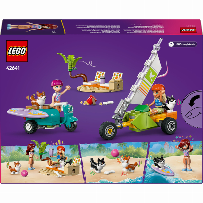 Конструкторы LEGO - Конструктор LEGO Friends Собачьи приключения на серфе и скутере (42641)#3