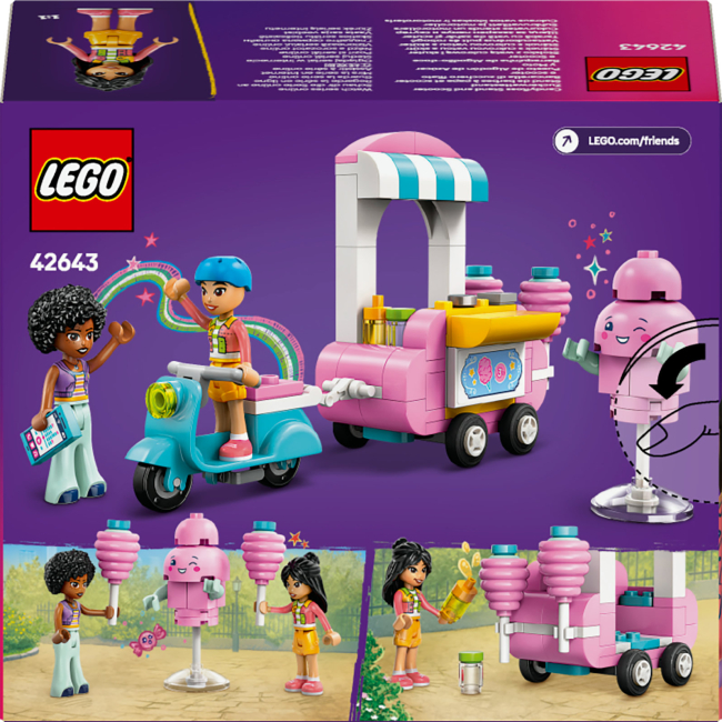 Конструктори LEGO - Конструктор LEGO Friends Ятка із солодкою ватою та скутер (42643)#3