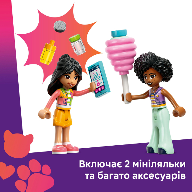 Конструктори LEGO - Конструктор LEGO Friends Ятка із солодкою ватою та скутер (42643)#7