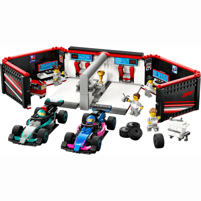 Конструкторы LEGO - Конструктор LEGO City Гараж F1 и автомобили Mercedes-AMG и Alpine (60444)#2