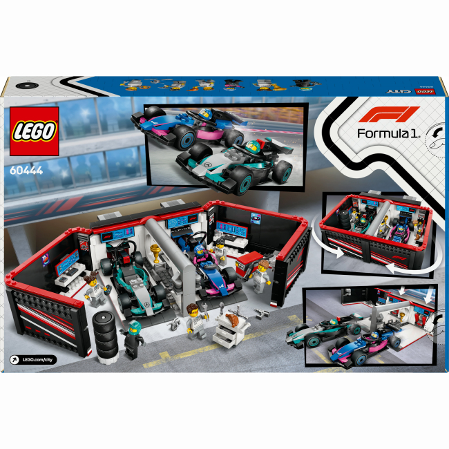 Конструкторы LEGO - Конструктор LEGO City Гараж F1 и автомобили Mercedes-AMG и Alpine (60444)#3