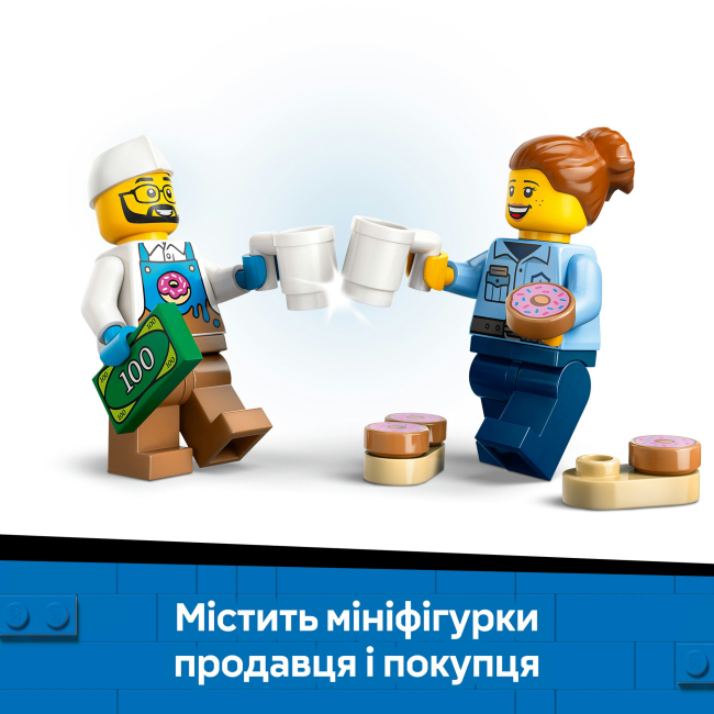 Конструкторы LEGO - Конструктор LEGO City Грузовик с пончиками (60452)#8