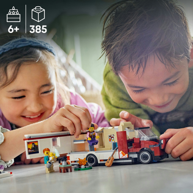 Конструкторы LEGO - Конструктор LEGO City Приключенческий дом на колесах для отпуска (60454)#6