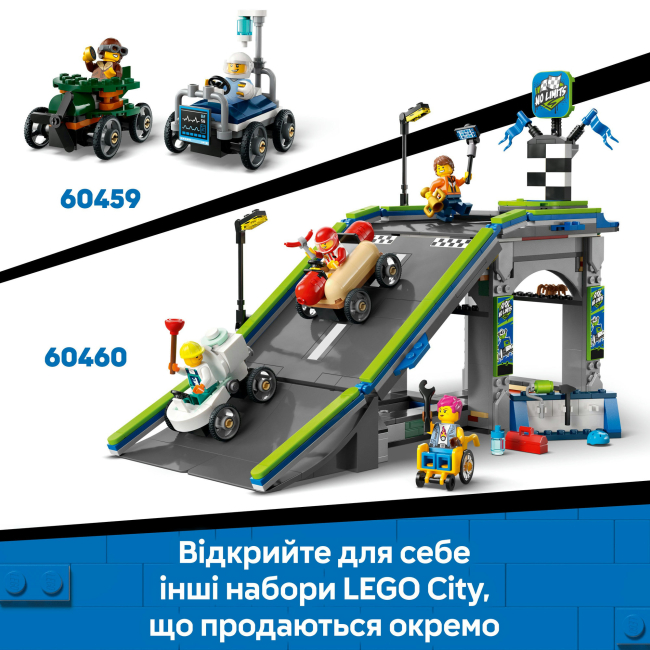 Конструкторы LEGO - Конструктор LEGO City «Пицца-авто против пожарной машины» Набор гонок (60458)#10