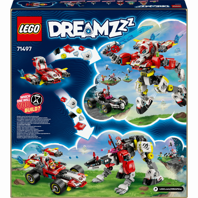 Конструктори LEGO - Конструктор LEGO DREAMZzz Робот-тигр Купера та Хот-род авто Зеро (71497)#3