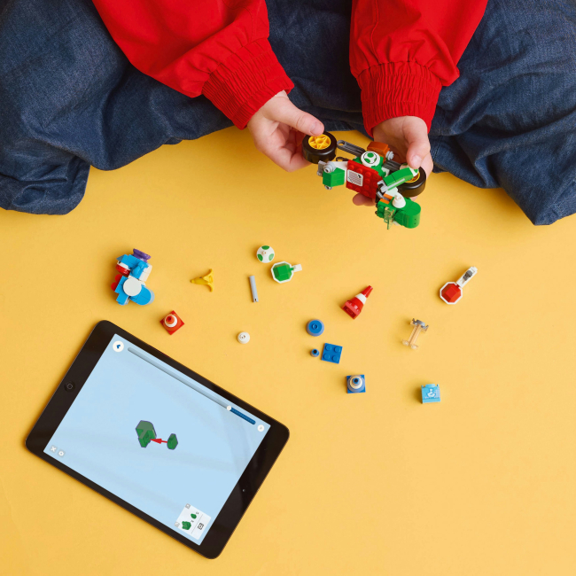 Конструкторы LEGO - Конструктор LEGO Super Mario Mario Kart Yoshi Bike (72031)#4