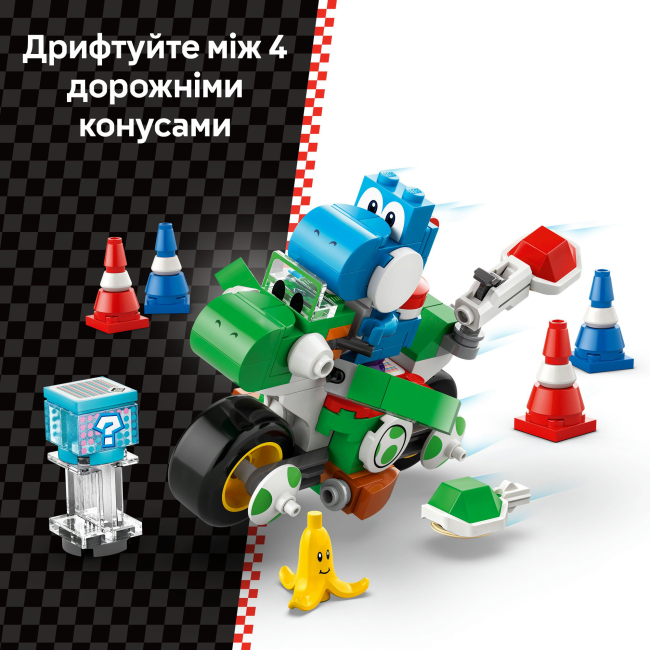 Конструкторы LEGO - Конструктор LEGO Super Mario Mario Kart Yoshi Bike (72031)#6