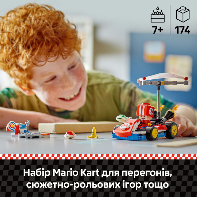 Конструкторы LEGO - Конструктор LEGO Super Mario Mario Kart – Standard Kart (72032)#5