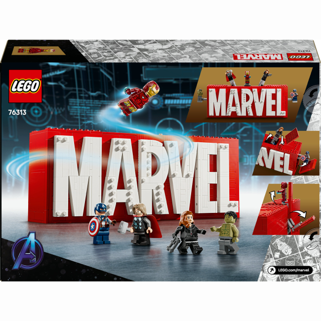 Конструктори LEGO - Конструктор LEGO Marvel Логотип і мініфігурки MARVEL (76313)#3