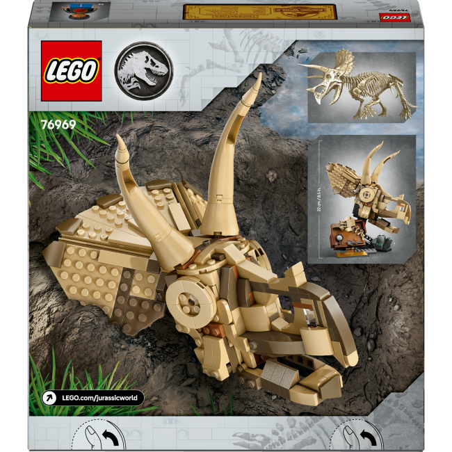 Конструкторы LEGO - Конструктор LEGO Jurassic World Кости динозавра: череп трицератопса (76969)#3