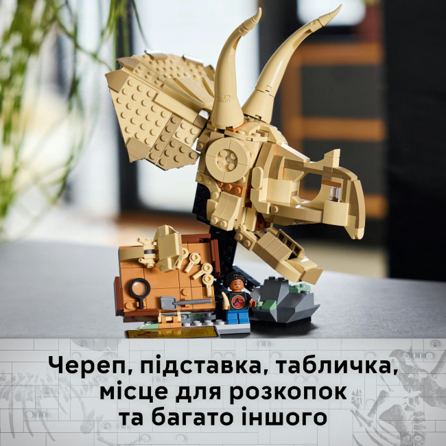 Конструкторы LEGO - Конструктор LEGO Jurassic World Кости динозавра: череп трицератопса (76969)#6