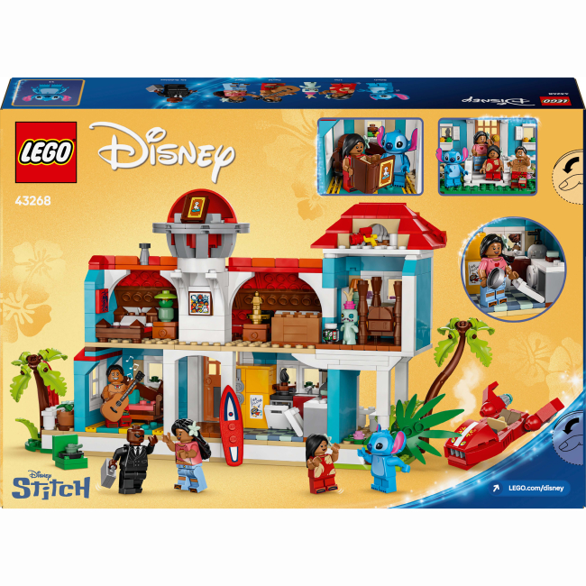 Конструктори LEGO - Конструктор LEGO Disney Пляжний будинок Ліло і Стіч (43268)#3