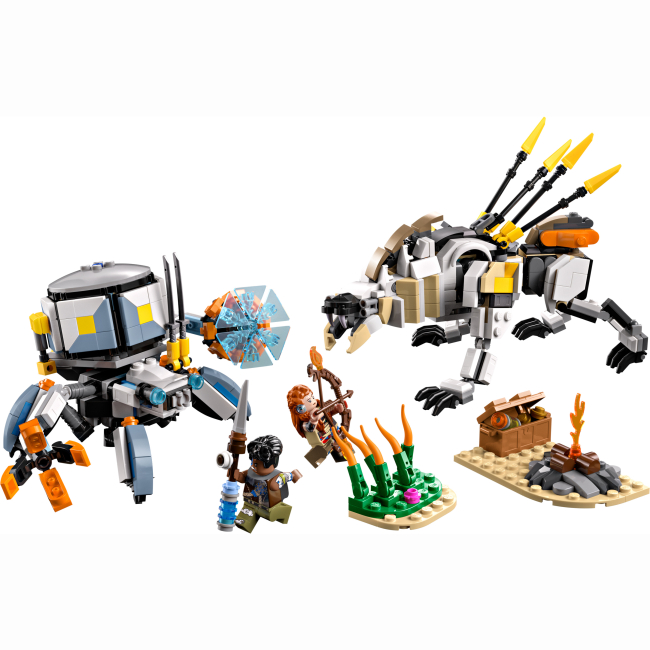Конструкторы LEGO - Конструктор LEGO Horizon Adventures: Aloy и Varl против Shell-Walker и Sawtooth (77037)#2