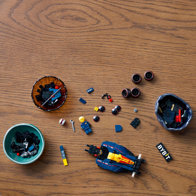 Конструктори LEGO - Конструктор LEGO Speed Champions Автомобіль для перегонів F1 Oracle Red Bull Racing RB20 (77243)#4