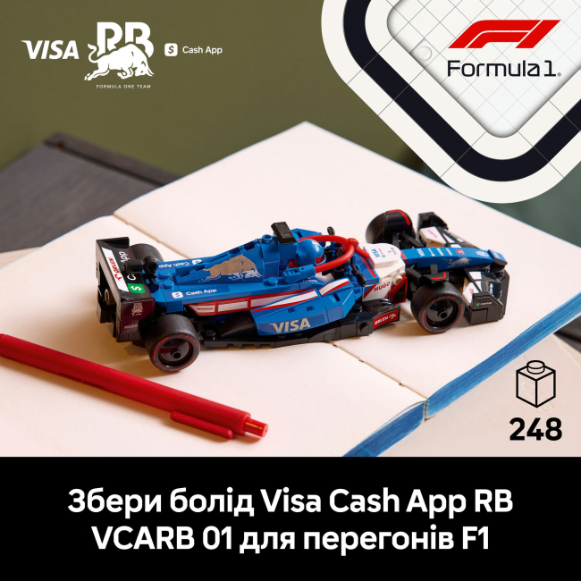Конструкторы LEGO - Конструктор LEGO Speed ​​Champions Автомобиль для гонки F1 Visa Cash RB VCARB 01 (77246)#5