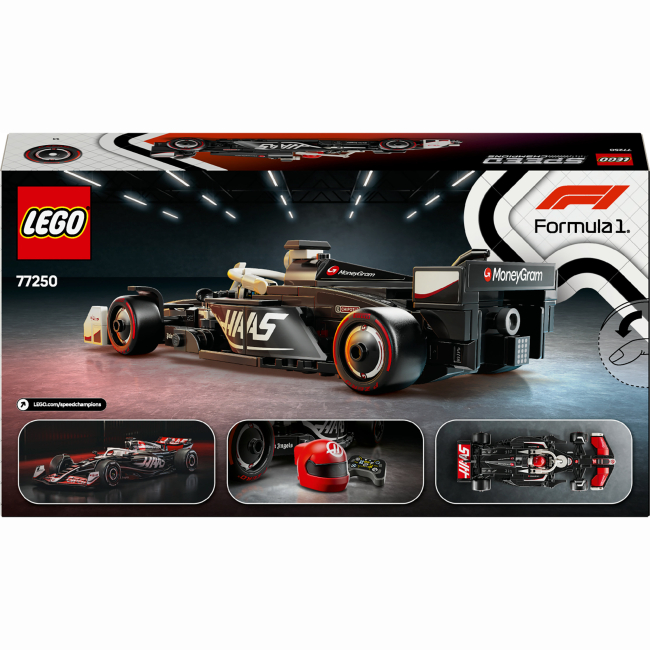 Конструктори LEGO - Конструктор LEGO Speed Champions Автомобіль для перегонів MoneyGram Haas F1 Team VF-24 (77250)#3