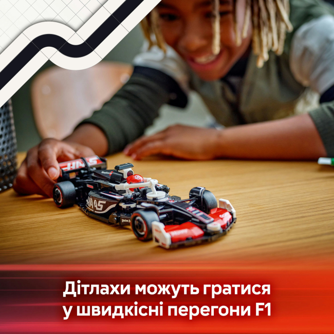 Конструктори LEGO - Конструктор LEGO Speed Champions Автомобіль для перегонів MoneyGram Haas F1 Team VF-24 (77250)#6