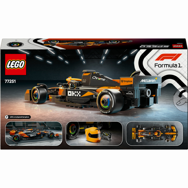 Конструкторы LEGO - Конструктор LEGO Speed Champions Автомобиль для гонки McLaren F1 (77251)#3