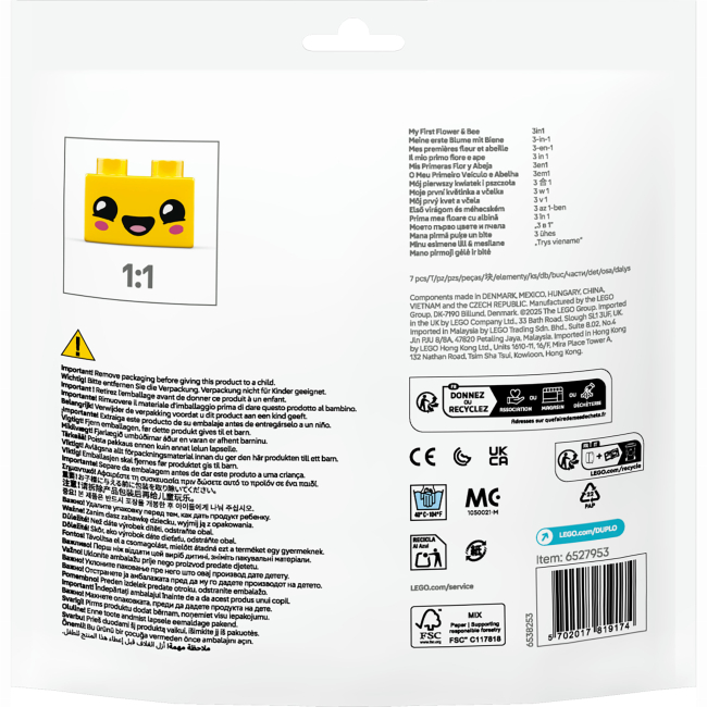 Конструкторы LEGO - Конструктор LEGO DUPLO Мой первый цветок и пчелка (30686)#3