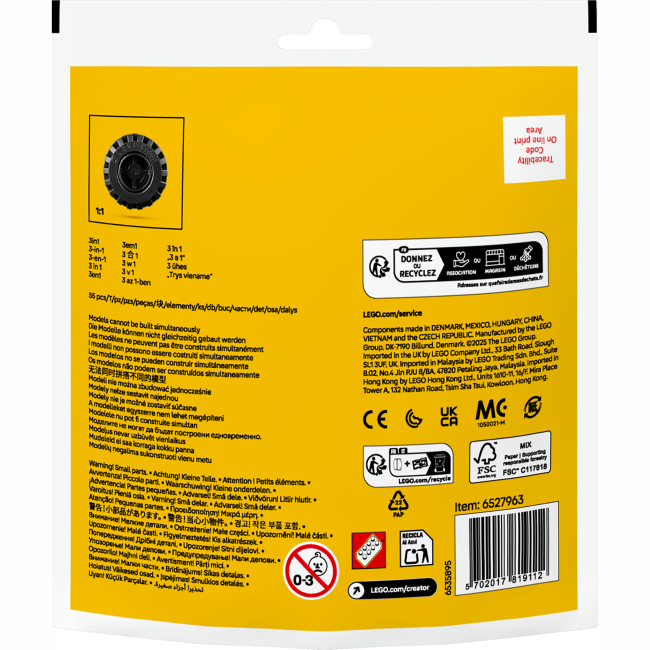 Конструктори LEGO - Конструктор LEGO Creator Вантажівочка-монстр з відкидним дахом (30691)#3