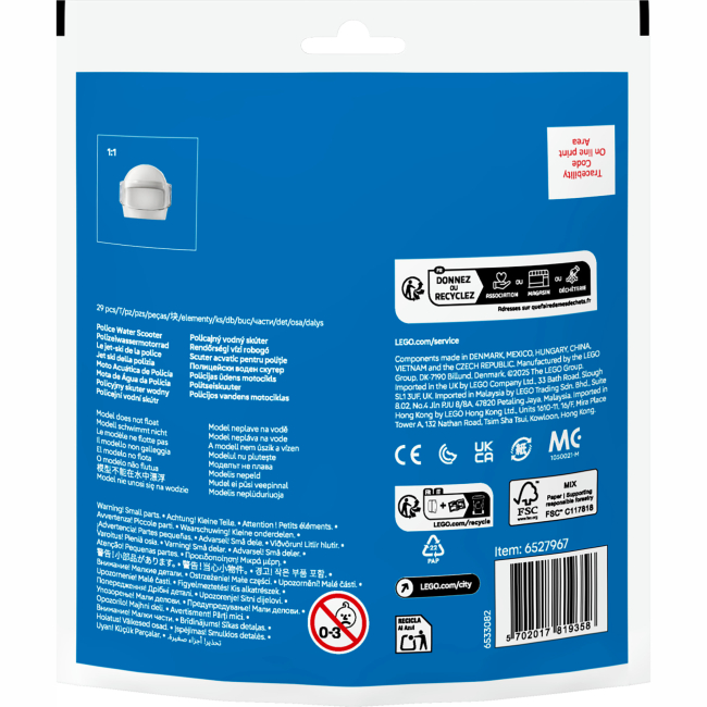 Конструктори LEGO - Конструктор LEGO City Поліцейський катер (30693)#3