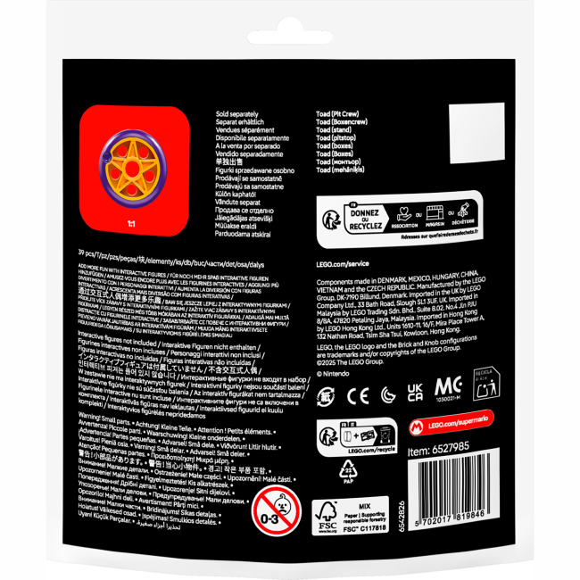 Конструкторы LEGO - Конструктор LEGO Super Mario Mario Kart – Toad (Pit Crew) (30702)#3