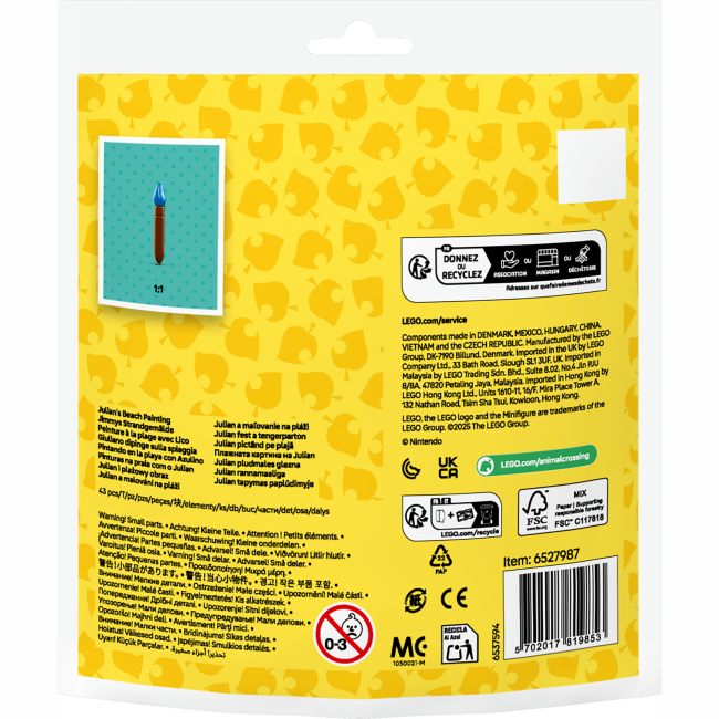 Конструкторы LEGO - Конструктор LEGO Animal Crossing Пляжный пленэр Джулиана (30703)#3