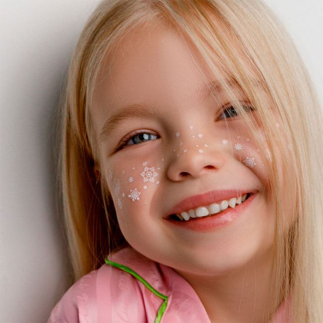 Косметика - Набір тату для тіла Arley Sign Сніжинки білі (2020s)#2