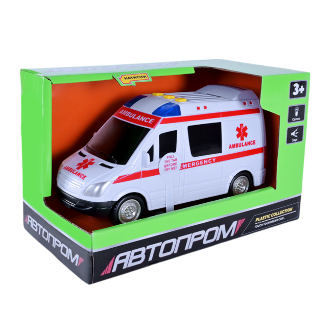 Транспорт и спецтехника - Автомодель Автопром Скорая помощь (7994)#4