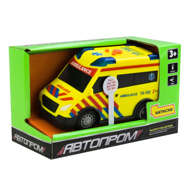 Транспорт і спецтехніка - Автомодель Автопром Ambulance (7998)#4