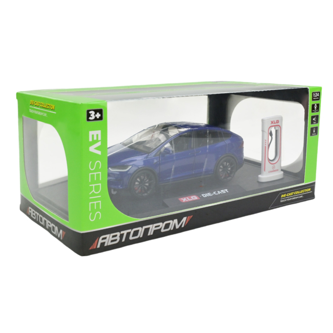 Автомоделі - Автомодель Автопром Tesla model Х синя (AP7712/1)#3