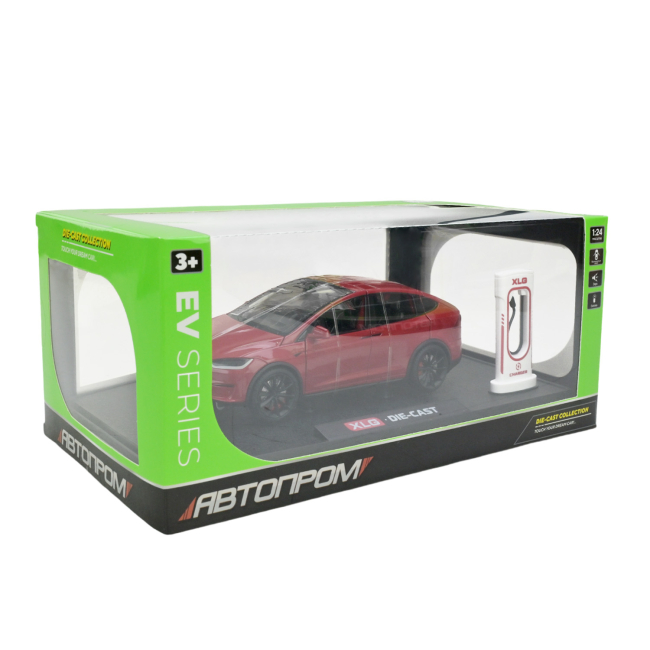 Автомоделі - Автомодель Автопром Tesla model Х червона (AP7712/2)#3