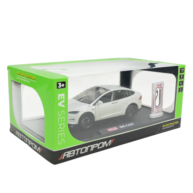 Автомодели - Автомодель Автопром Tesla model X белая (AP7712/5)#3