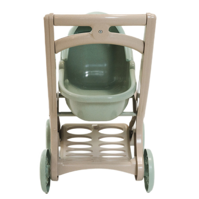 Транспорт и питомцы - Коляска для кукол Doloni с люлькой зеленая (0121/01eco)#3