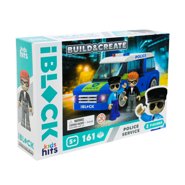 Конструктори з унікальними деталями - Конструктор IBLOCK Build & create Police service 161 деталь (KH17/001/2)#2