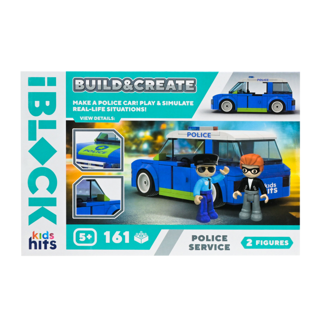 Конструктори з унікальними деталями - Конструктор IBLOCK Build & create Police service 161 деталь (KH17/001/2)#3