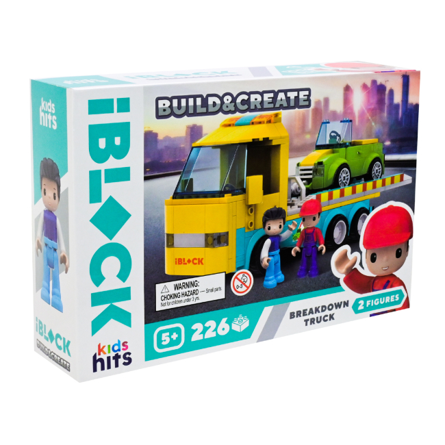 Конструктори з унікальними деталями - Конструктор IBLOCK Build & create Breakdown truck 226 деталей (KH17/005/4)#2
