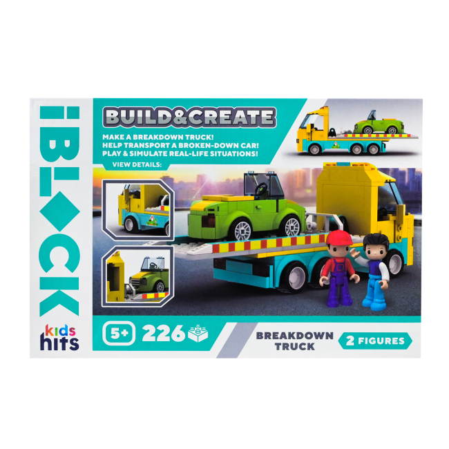 Конструктори з унікальними деталями - Конструктор IBLOCK Build & create Breakdown truck 226 деталей (KH17/005/4)#3