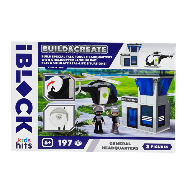 Конструктори з унікальними деталями - Конструктор IBLOCK Build & create General headquarters 197 деталей (KH42/004/2)#3